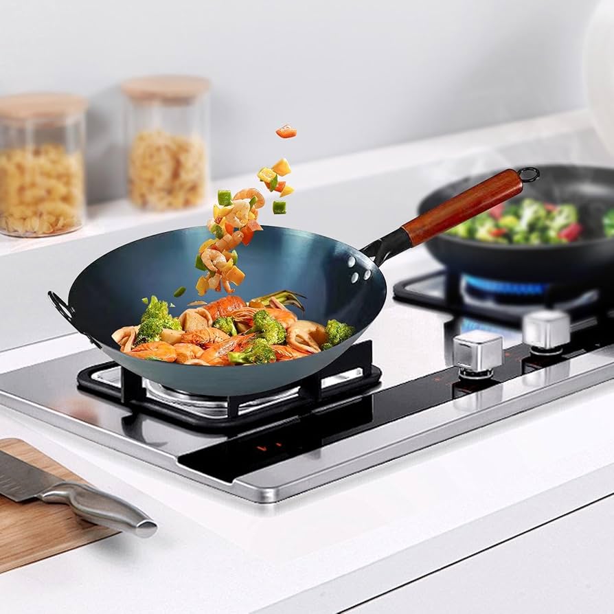 ノンスティック フライパン 中華鍋*2 楽天市場】中華鍋 ノンスティック中華鍋 調理用フライパン 手動